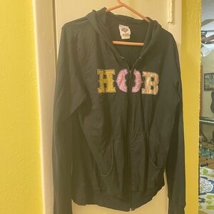 Women's House Of Blues lightweight  Black Zip Up Hoodie